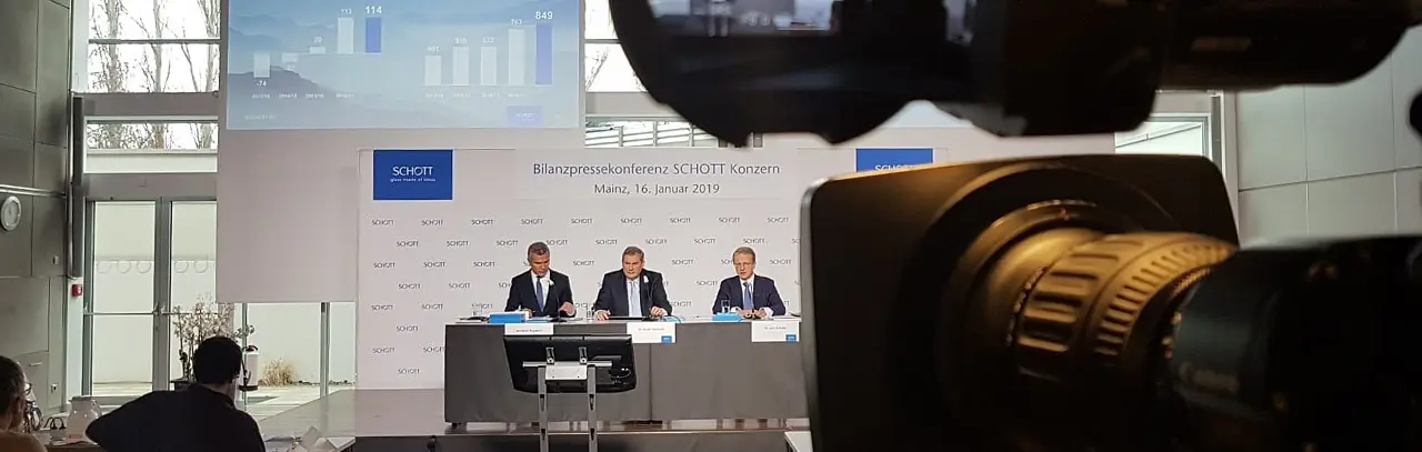 Live-Streaming Pressekonferenz - Schott Frankfurt